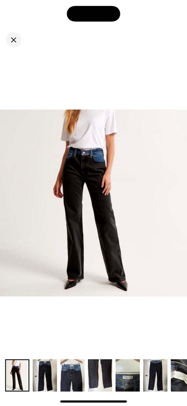 Abercrombie & Fitch Mixed Wash Denim Size 16
